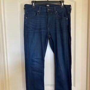 PAIGE dark wash Lennox jeans size 33